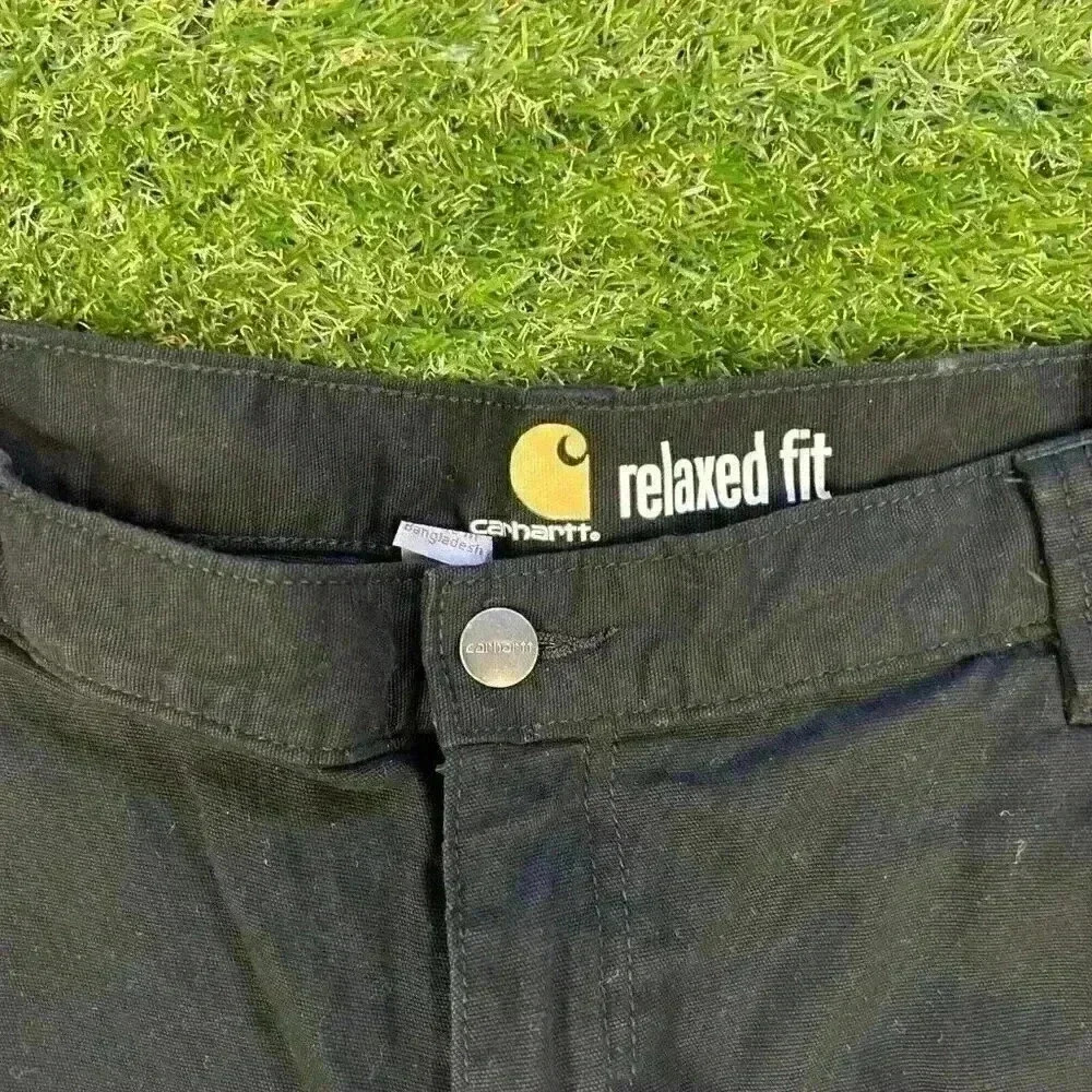 Carhartt Black Relaxed Fit Straight Leg Work Pants Mens 40x34 102291-001 - Picture 5 of 12